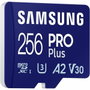 Carte Mémoire Micro SD avec Adaptateur Samsung MicroSDHC PRO Plus 256GB
