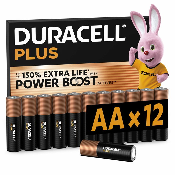 DURACELL Piles Alcalines DPBLR6B12 AA 1,5 V (Pack de 12)