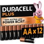 DURACELL Piles Alcalines DPBLR6B12 AA 1,5 V (Pack de 12)