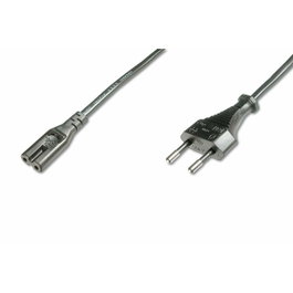 DIGITUS Câble d'alimentation H03VVH2-F CEE 7/16 (C) vers IEC C7 femelle, 1,8m, noir
