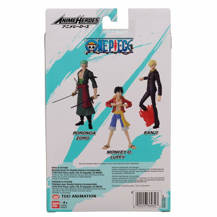 Bandai Figurine Anime Heroes Roronoa Zoro 17 cm - One Piece