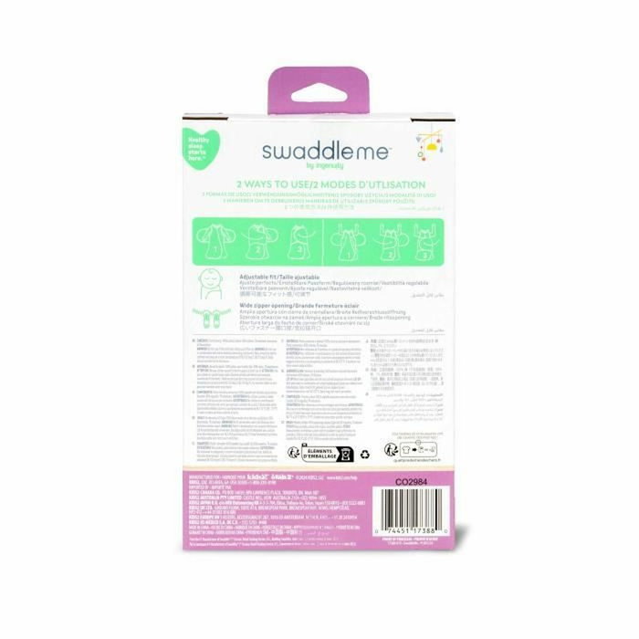Ingenuity Gigoteuse d'Emmaillotage SwaddleMe Lunes Motif Lune TOG 1