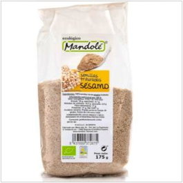 MANDOLE Graines de sésamo biologiques torréfiées et concassées 175g
