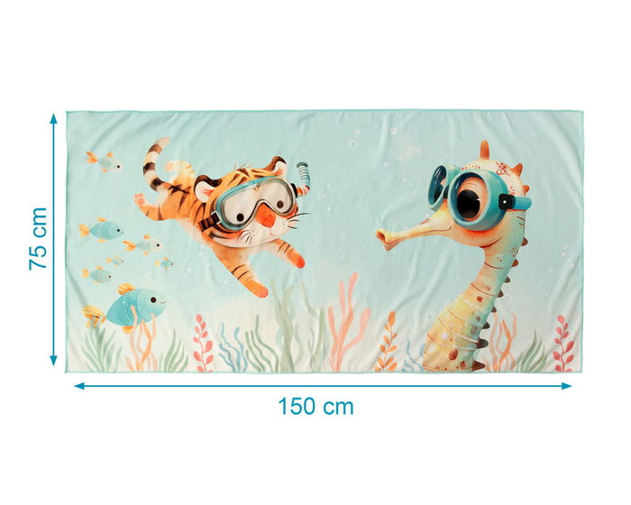 KioKids Serviette de Plage Menthe