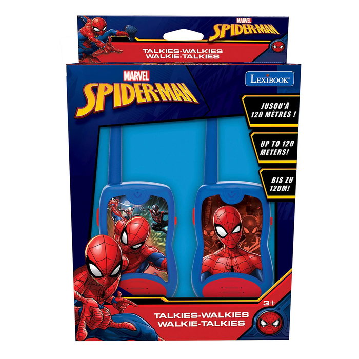 Lexibook Walkie-Talkie Spiderman TW12SP, Licence Officielle, Portée 120 Mètres, avec Pince de Ceinture, pour Enfants 3 Ans et Plus
