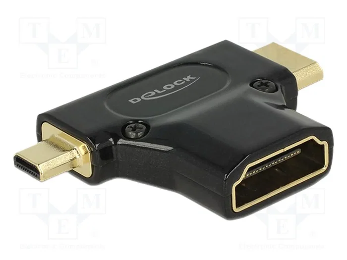 DELOCK Adaptateur HDMI vers Micro HDMI et Mini HDMI DELOCK Adaptateur HDMI vers Micro HDMI et Mini HDMI