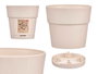 Stefanplast Maceta Plastique 15 cm Ethica Blanc Cassé avec Réservoir d'Eau 1,6 L (Set de 12)