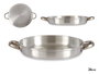 Kinvara Poêle en Aluminium avec Anses 26 cm Argent (Set de 12)