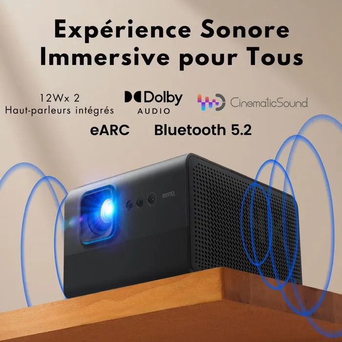 BenQ GP520 Vidéoprojecteur Lifestyle 4K LED 2600 Lumens Noir