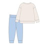 Cerdá Chandal en Coton Brushé Bleu - Taille 6 Ans, Couleur Beige - Recommandé à Partir de 6 Ans