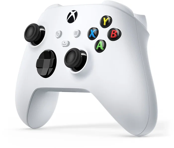 Microsoft Xbox Manette sans fil, design Robot White, surfaces texturées, bouton de partage, connexion rapide appareils