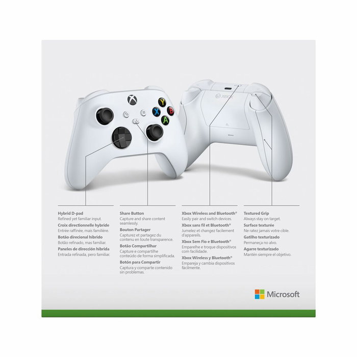 Microsoft Manette sans fil Xbox Robot White EP2-29920