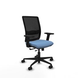 PIQUERAS Y CRESPO Chaise Haches Synchrone/Traslack Bleu ciel/Noir