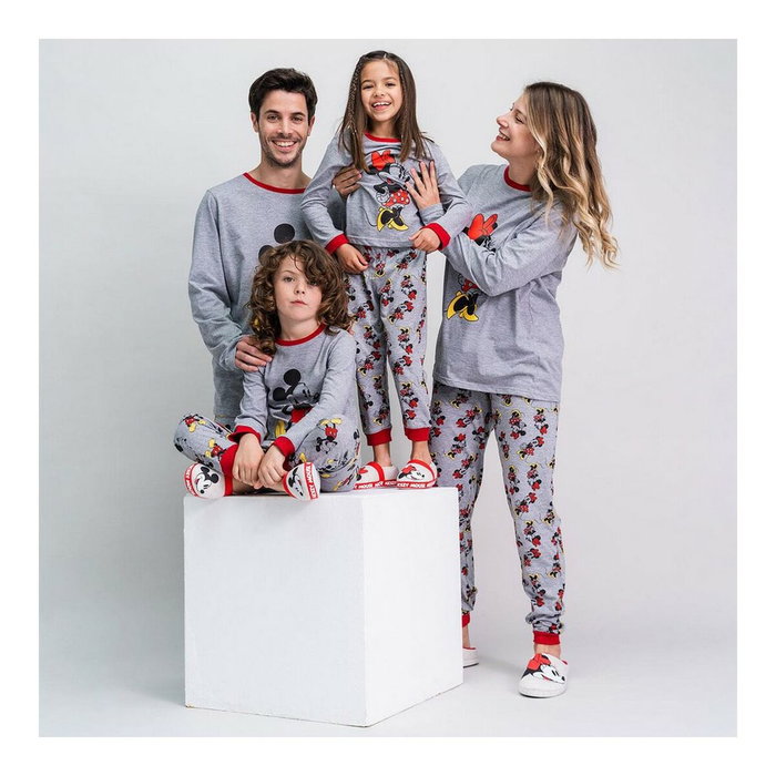 Pyjama Minnie Mouse Gris Femme L