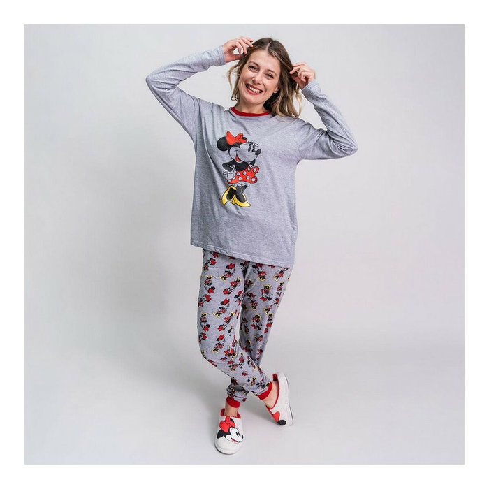Pyjama Minnie Mouse Gris Femme L