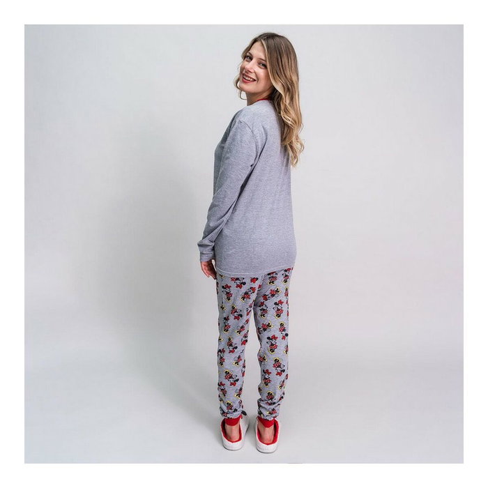 Pyjama Minnie Mouse Gris Femme L
