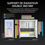 Corsair FRAME 4000X RS Boîtier PC Moyen Tour - Blanc - 4 ventilateurs RS120 - Flux d'air optimisé