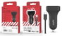 AVANT CONNECT Chargeur Voiture 2.4A 2 Ports + Câble Micro USB Noir