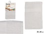 Berilo Serviette de toilette lisse 30x50 cm Blanc 80% coton 20% polyester (Set de 36)