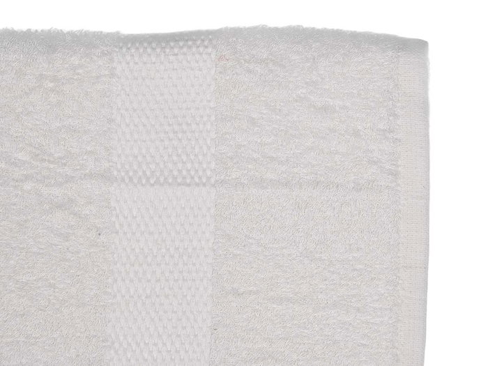 Berilo Serviette de toilette lisse 30x50 cm Blanc 80% coton 20% polyester (Set de 36)