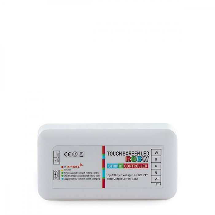 Contrôleur de bande LED RGBW 2,4G avec télécommande 12-24VDC 288-576W