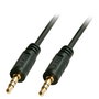 Lindy Câble audio jack stéréo 3,5 mm mâle-mâle, 2 m, prises plaquées or, noir