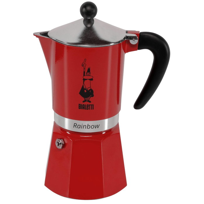 Bialetti Rainbow Cafetière italienne 6 tasses - Rouge Bialetti Rainbow Cafetière italienne 6 tasses - Rouge
