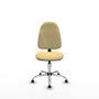 PIQUERAS Y CRESPO Chaise de bureau Algarra, similicuir crème, mécanisme de contact permanent