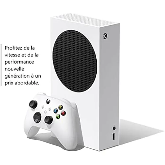 Microsoft Xbox Series S Console 100% Numérique - 512 Go SSD - Compatible 4K - Architecture Velocity - Jusqu'à 120 FPS