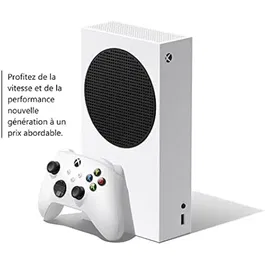 Microsoft Xbox Series S Console 100% Numérique - 512 Go SSD - Compatible 4K - Architecture Velocity - Jusqu'à 120 FPS
