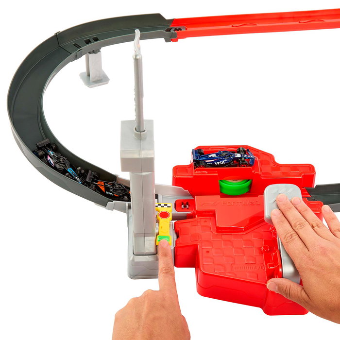Hot Wheels Circuit de course Racing Starter Trackset avec 3 voitures F1 Hot Wheels Circuit de course Racing Starter Trackset avec 3 voitures F1