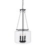 Suspension Noir Verre Fer 220-240 V 35 x 35 x 72 cm