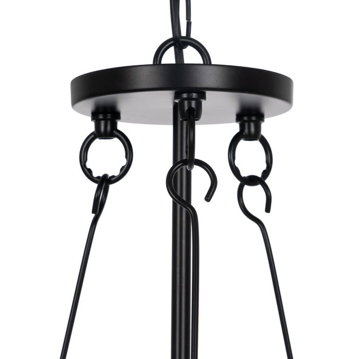 Suspension Noir Verre Fer 220-240 V 35 x 35 x 72 cm