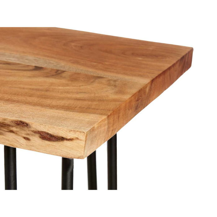 Gift Decor Banc TV Live Edge Marron Noir