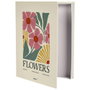 Home Deco Factory Boîte de rangement en forme de livre Deco Beauty-Flower