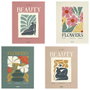Home Deco Factory Boîte de rangement en forme de livre Deco Beauty-Flower