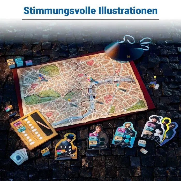 Ravensburger Scotland Yard Sherlock Holmes - Jeu de société et stratégie familial, à partir de 10 ans, Réf. 27344, Version française