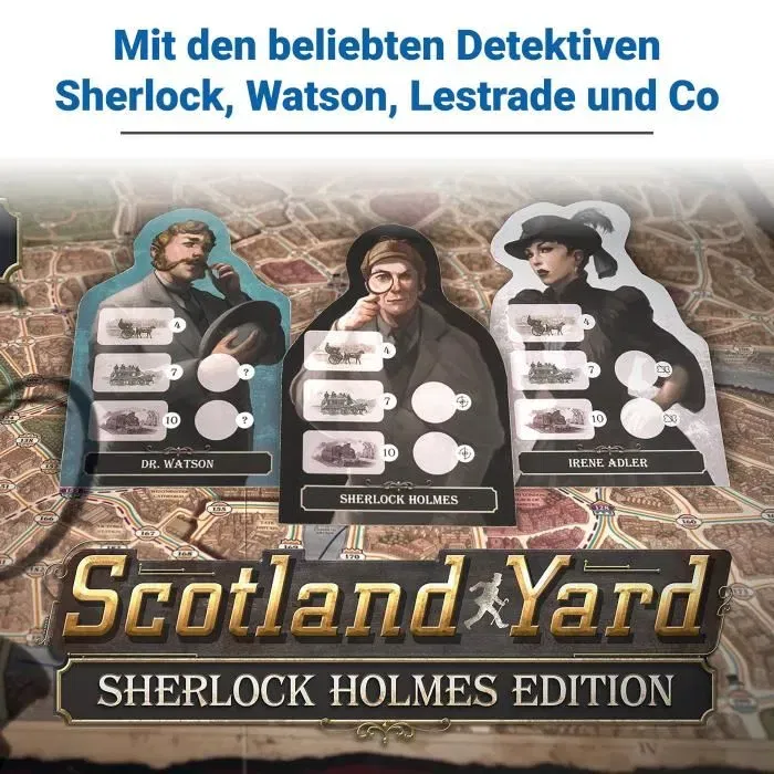 Ravensburger Scotland Yard Sherlock Holmes - Jeu de société et stratégie familial, à partir de 10 ans, Réf. 27344, Version française
