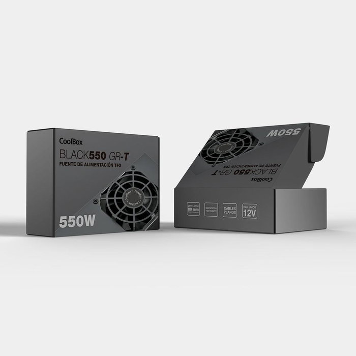 Coolbox Alimentation TFX 550W Noire Silencieuse Format Compact pour PC