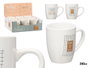 Vessia Tasse en Porcelaine Coffee Natural Assorties 350 ml 12 x 10 x 8 cm (Set de 27)