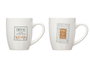 Vessia Tasse en Porcelaine Coffee Natural Assorties 350 ml 12 x 10 x 8 cm (Set de 27)