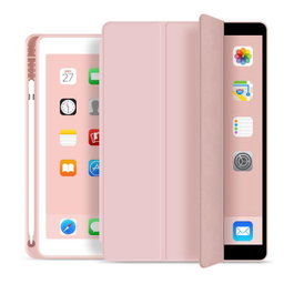 eSTUFF SEATTLE Étui pour stylet iPad 9,7 2018/2017 - Cuir PU rose