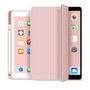 eSTUFF SEATTLE Étui de protection pour iPad 9,7 (2017/2018) - Cuir PU rose avec compartiment intégré pour Apple Pencil, fonction réveil/veille et support