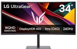 LG UltraGear 34G630A-B Moniteur Gaming Incurvé 34'' QHD 240Hz