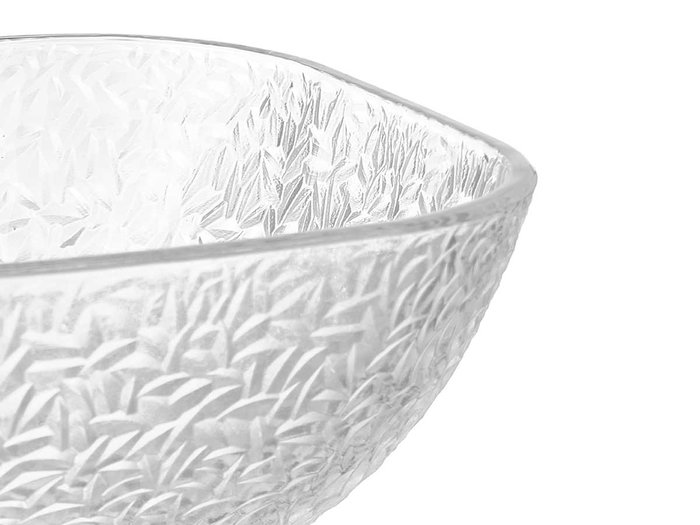 Vivalto Set 7 Pièces Relieve Fino 1 Bol Grand 6 Bols Petits 54x9x22 cm Verre Transparent (Set de 4)
