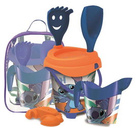 Unice Mochila con cubo castillo stitch - Sac à dos avec cube Disney Stitch - 32x25x18 cm