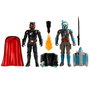 Hasbro Star Wars - Figurines articulées Bo-Katan Kryze et Moff Gideon (10 cm) avec Darksaber, lance-flammes et jetpacks - Pack de 2 - The Mandalorian
