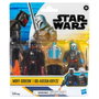 Hasbro Star Wars - Figurines articulées Bo-Katan Kryze et Moff Gideon (10 cm) avec Darksaber, lance-flammes et jetpacks - Pack de 2 - The Mandalorian