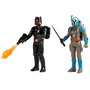 Hasbro Star Wars - Figurines articulées Bo-Katan Kryze et Moff Gideon (10 cm) avec Darksaber, lance-flammes et jetpacks - Pack de 2 - The Mandalorian