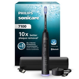 Philips Sonicare Série 7100 HX7421/01 Noir avec Étui de Voyage USB